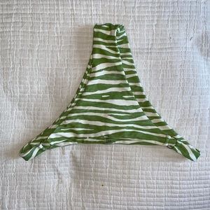 green zebra swimsuit bottoms